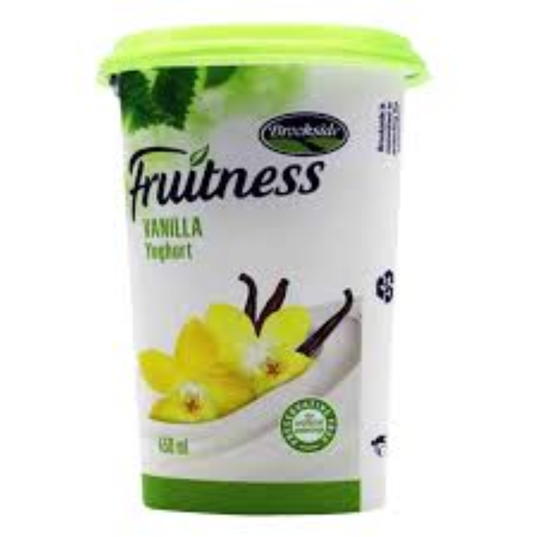 BROOKSIDE FRUITNESS VANILLA CUP 450ML